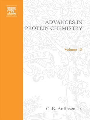 cover image of Advances in Protein Chemistry